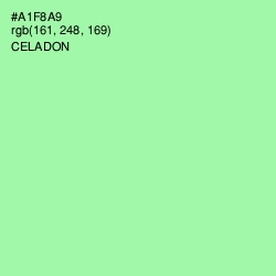 #A1F8A9 - Celadon Color Image