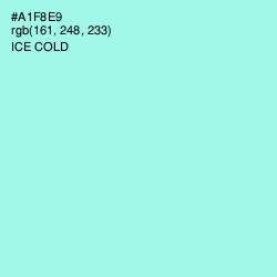 #A1F8E9 - Ice Cold Color Image