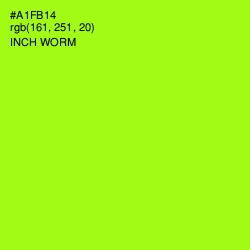 #A1FB14 - Inch Worm Color Image