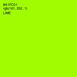 #A1FC01 - Lime Color Image