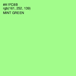 #A1FC8B - Mint Green Color Image