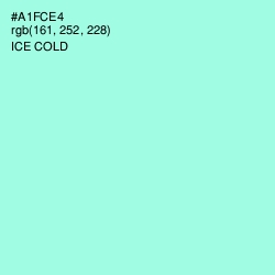 #A1FCE4 - Ice Cold Color Image