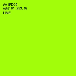 #A1FD09 - Lime Color Image