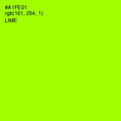 #A1FE01 - Lime Color Image