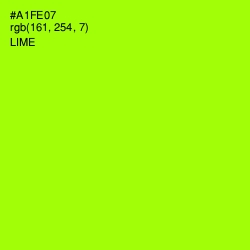 #A1FE07 - Lime Color Image