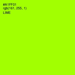 #A1FF01 - Lime Color Image