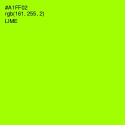 #A1FF02 - Lime Color Image