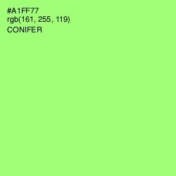 #A1FF77 - Conifer Color Image