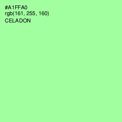 #A1FFA0 - Celadon Color Image