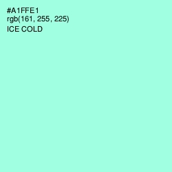 #A1FFE1 - Ice Cold Color Image