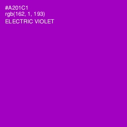 #A201C1 - Electric Violet Color Image