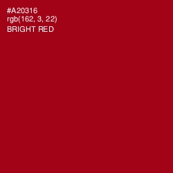#A20316 - Bright Red Color Image