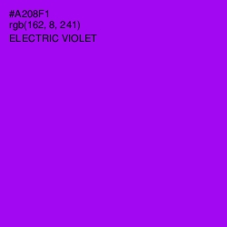 #A208F1 - Electric Violet Color Image