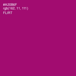 #A20B6F - Flirt Color Image