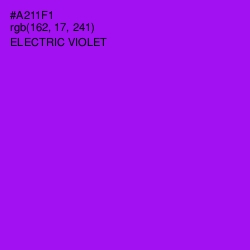 #A211F1 - Electric Violet Color Image