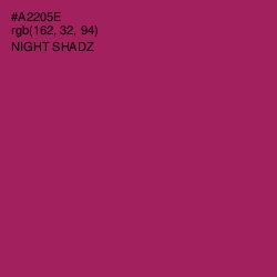 #A2205E - Night Shadz Color Image