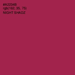 #A2234B - Night Shadz Color Image