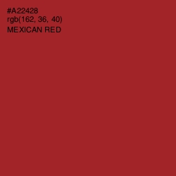 #A22428 - Mexican Red Color Image