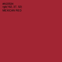 #A22534 - Mexican Red Color Image