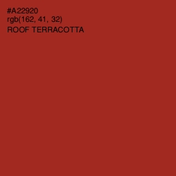 #A22920 - Roof Terracotta Color Image