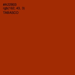 #A22B03 - Tabasco Color Image