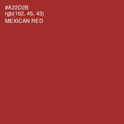 #A22D2B - Mexican Red Color Image