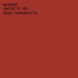 #A2332B - Roof Terracotta Color Image