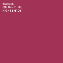 #A23356 - Night Shadz Color Image