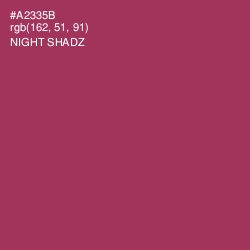 #A2335B - Night Shadz Color Image