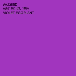 #A235BD - Violet Eggplant Color Image