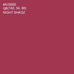 #A23650 - Night Shadz Color Image