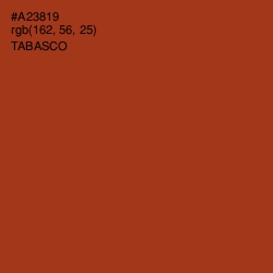 #A23819 - Tabasco Color Image