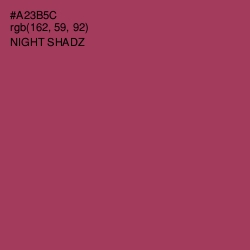 #A23B5C - Night Shadz Color Image