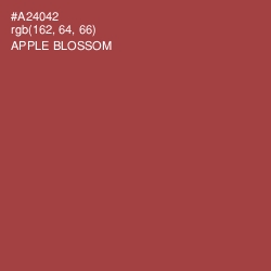 #A24042 - Apple Blossom Color Image