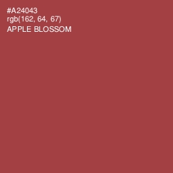 #A24043 - Apple Blossom Color Image