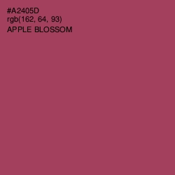 #A2405D - Apple Blossom Color Image