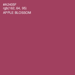 #A2405F - Apple Blossom Color Image