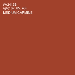 #A2412B - Medium Carmine Color Image