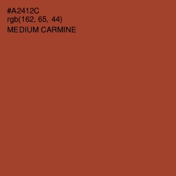 #A2412C - Medium Carmine Color Image