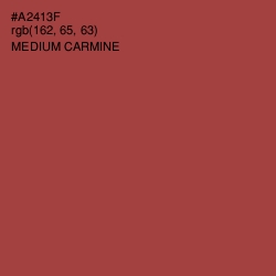 #A2413F - Medium Carmine Color Image