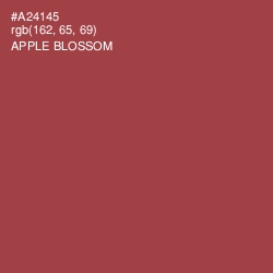 #A24145 - Apple Blossom Color Image