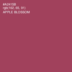 #A2415B - Apple Blossom Color Image
