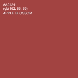 #A24241 - Apple Blossom Color Image
