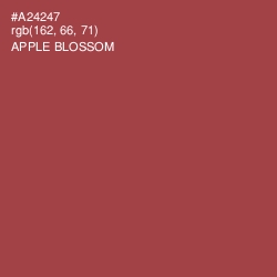 #A24247 - Apple Blossom Color Image