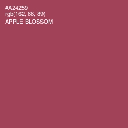 #A24259 - Apple Blossom Color Image