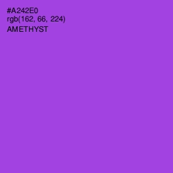 #A242E0 - Amethyst Color Image