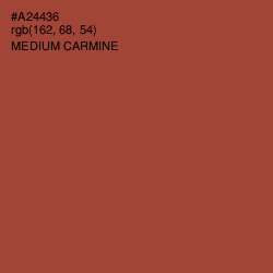 #A24436 - Medium Carmine Color Image