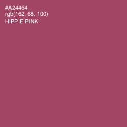 #A24464 - Hippie Pink Color Image