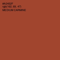 #A2452F - Medium Carmine Color Image