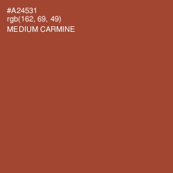 #A24531 - Medium Carmine Color Image